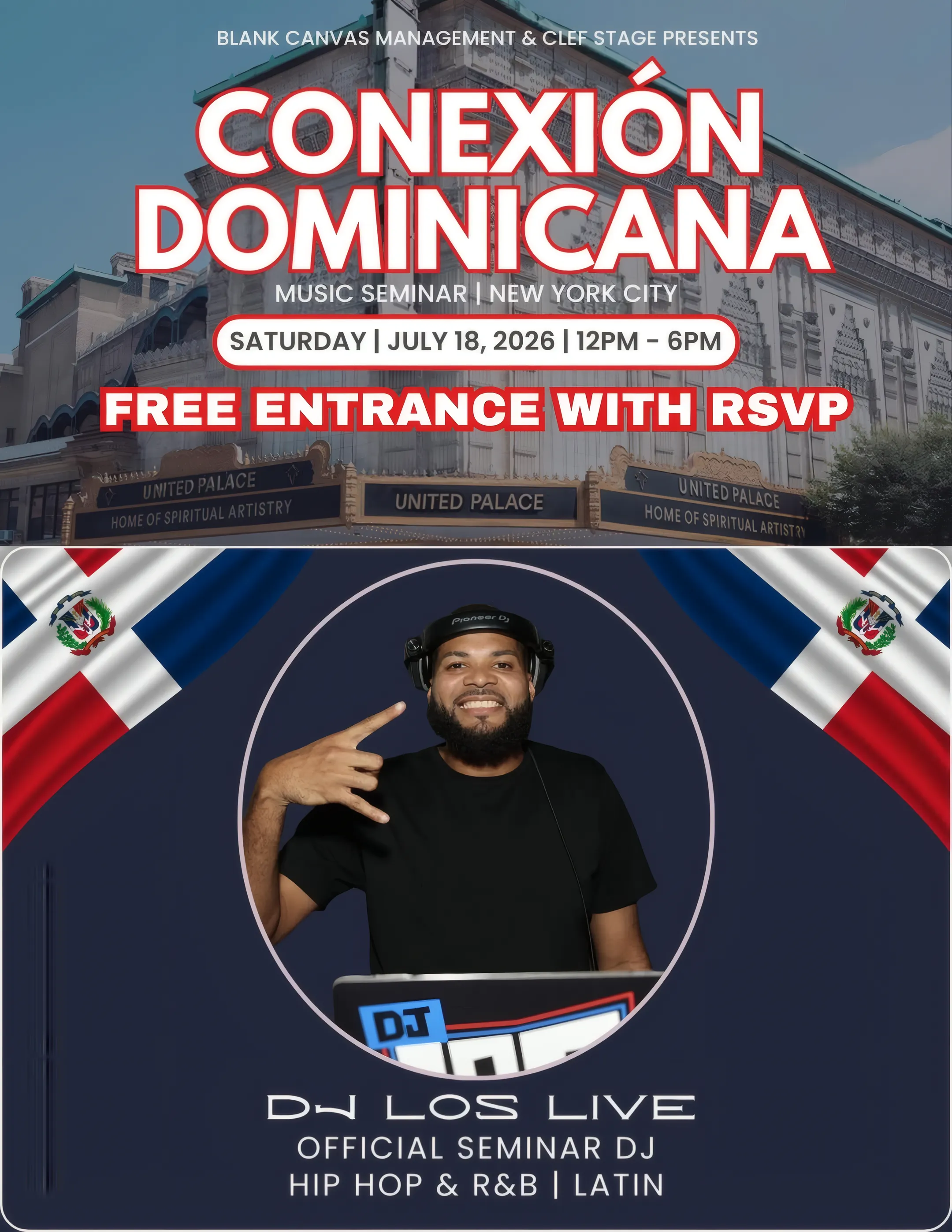 Official seminar DJ, Conexión Dominicana
